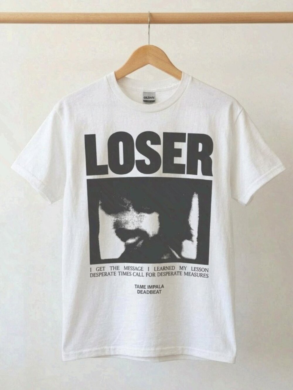 Tame Impala With Djo Deadbeat Tour 2026 Loser White T-Shirt Reprint
